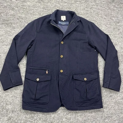Peter Millar Loro Piana Jacket Mens Extra Large Blue Wool Doeskin Storm System - Image 1 of 4