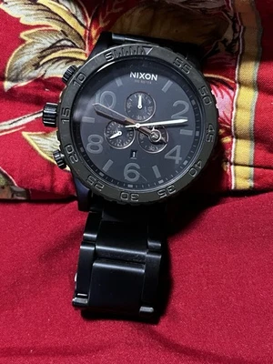 NIXON 51-30 Chronograph Men’s Black Army Green Quartz Watch - Image 1 of 4