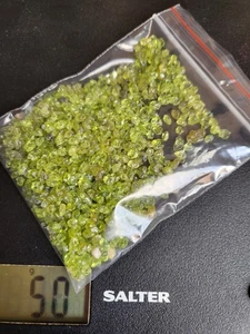 Peridot Chips 50 Grams - Picture 1 of 3
