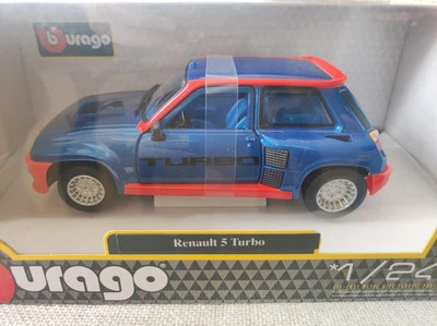 Burago Renault 5 Turbo Scala 1:24 Modellino Auto Rally Automobile Burago - Immagine 1 di 4