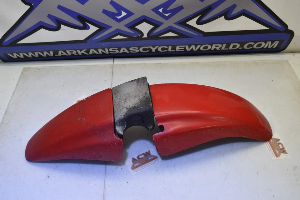 ED12 Rueda delantera guardabarros completo carrocería roja trabajo 1991 BMW K75 K 75 91 motocicleta Foto 1 de 4