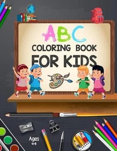 ABC Coloring Book for Kids Ages 4-8: Toddler ABC coloring book - ABC Letters Boo - Picture 1 of 1