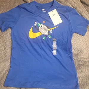 Nike The Nike Tee T Shirt Football Cartoon Graphic Blue Medium Menswear - Picture 1 of 4