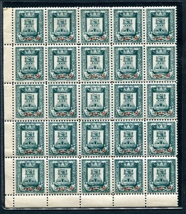 CASTIGLIONE D'ITELVI 1945 blocco di 25 f.bolli sovr. c.50 + blocco 30 f.bolli 1 - Imagen 1 de 4