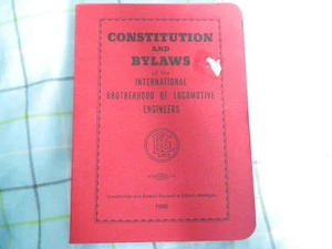 Libro de Estatutos de la Constitución Guía Internacional de Ingenieros de Locomotoras - Imagen 1 de 1