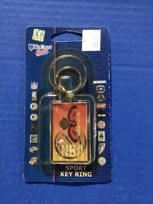 Vintage NBA Atlanta Hawks OLD LOGO KEY CHAIN Keychain  2002 Wincraft - Image 1 of 2