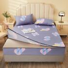 Plain Fitted Sheet With Zipper Mattress Cover Protector All Inclusive Bedsheet