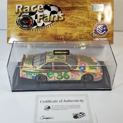 1:24 24KT GOLD Ken Schrader 36STOCK CAR ACTION 2000 Grand Prix NASCAR COA Race - Image 1 of 4