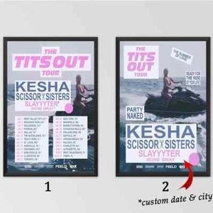 2025 Kesha ‘The Tits Out Tour’ Poster, Home Decor - Wall Decor - Picture 1 of 6