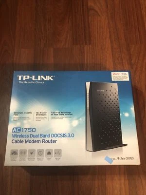 TP-LINK Archer CR700 Wireless Dual Band AC1750 DOCSIS 3.0 Cable Router - Image 1 of 3