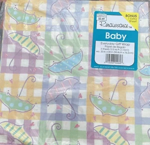 New Vintage Renaissance Gift Wrapping Paper Baby Shower Wedding Shower - Picture 1 of 2