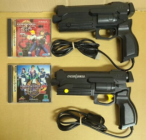 SEGA SATURN VIRTUA GUN 2 Controllers + VIRTUA COP 1 2 HSS-0122 HSS-0152 #28 - Picture 1 of 18