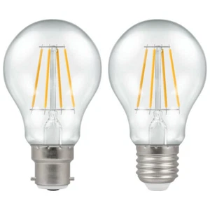 Crompton 2x LED Dimmbar Filament GLS Std Leuchtmittel 7,5W B22 E27 2700K Warmweiß - Bild 1 von 5