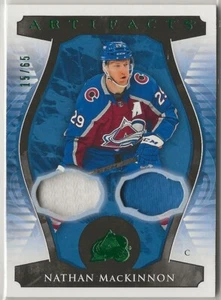 2023 2023-24 manufatti materiali smeraldo #10 Nathan MacKinnon 15/65 Colorado - Foto 1 di 2