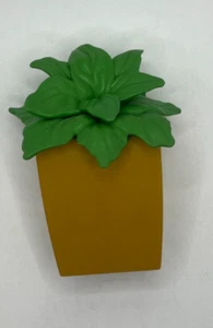 POTTED FLOOR PLANT Replacement ~ 3 inch ~ 2018 Barbie Dreamhouse ~ Green/Yellow - Picture 1 of 10