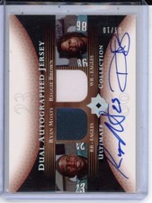 2005 UD Ultimate Collection Ryan Moats Reggie Brown RC Dual Jersey Auto 06/10