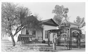 Wedding Bell Mecca of Romance, Rev. D. Pryde Gillis Yuma,AZ 50's RPPC Postcard - Picture 1 of 2