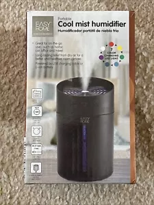 Easy Home Rechargeable Cool Mist Humidifier Black - Picture 1 of 5