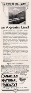 1924 Canadian National Railways: Great Railway and a Greater Vintage Print Ad - Picture 1 of 1