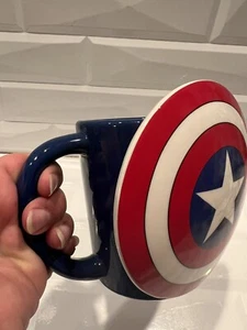 Marvel Captain America Shield Large Coffee Mug - Picture 1 of 11