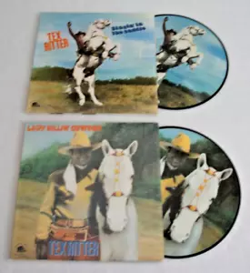 2 x Tex Ritter Vinyl LP 12" Picture Disc LOT Set Lady Killin' Cowboy & Singin in - Bild 1 von 2