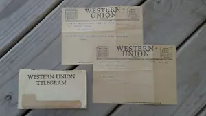Vintage 40er Jahre Western Union Telegramme - Bild 1 von 6