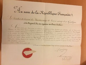 Documento firmato da Louis Eugene Cavaignac - Imagen 1 de 1