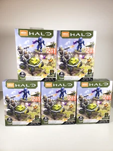 LOT of 5 MEGA CONSTRUX HALO Recon Getaway 2 in 1 Building Set GNB40 Brand NEW - Picture 1 of 15