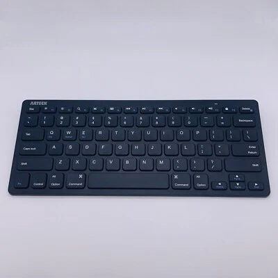Arteck Keyboard HB098 Universal Bluetooth AAA Battery Operated Black - Tested - Image 1 of 4
