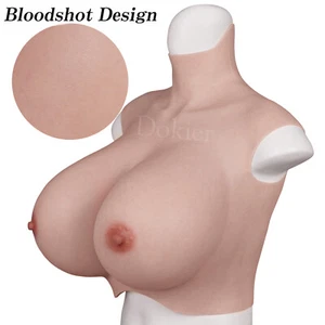 Realistic Silicone Huge Boobs S Z Cup Big Fake Boobs Breast Forms Breastplate - Picture 1 of 17