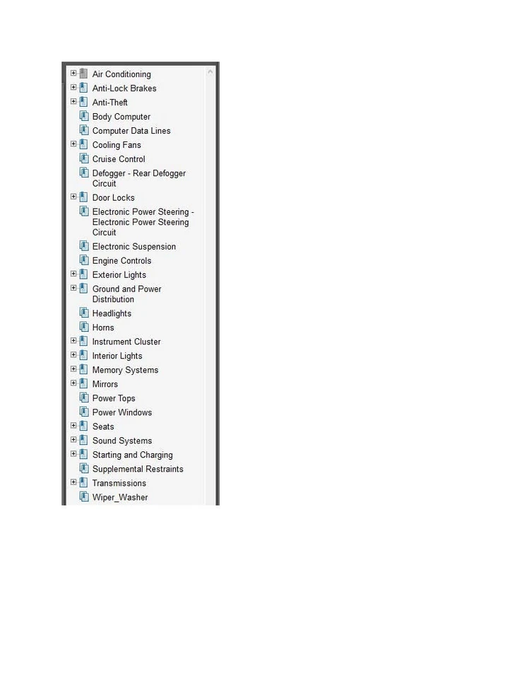 Chevrolet Silverado 1500 2006 Color Wiring Diagram Schematic V8 4.8L 2WD pdf