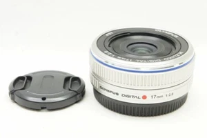 OLYMPUS M.ZUIKO DIGITAL 17mm F2.8 Silver Pancake Lens Micro Four Thirds #250214d - Picture 1 of 11