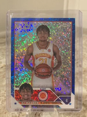 2023 Topps Chrome McDonald's All American Mini Diamond Refractor DJ WAGNER /99 - Image 1 of 3