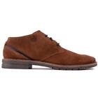 BUGATTI Mens Comfort Gibson Lace-up Shoes Tan