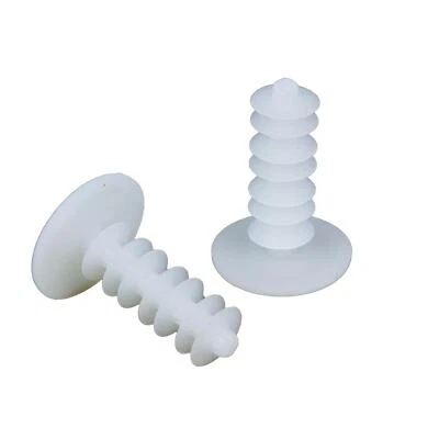 100 Abdeckkappen, Verschlußstopfen, Dübelstopfen 14 x 40 mm weiß GeZu Impex