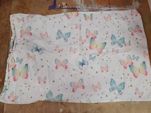 Pottery Barn Kids "Butterflies & Gold Stars" Standard Pillowcase - Picture 1 of 2