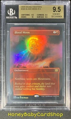 MTG Double Masters 2020 Blood Moon BGS 9.5Q+ (TRUE QUAD+) GEM MINT Foil B-Topper - Image 1 of 4