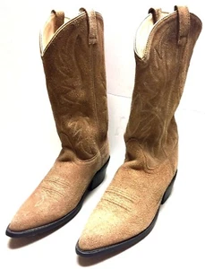 Light Brown Line Dance Western Cowboy Boots #SCM7018 Mens Size 9.5D - Picture 1 of 12