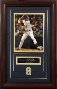 Ryan Braun Milwaukee Brewers Deluxe Framed Picture Photo 2005 - Picture 1 of 1
