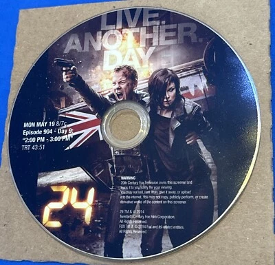24 LIVE ANOTHER DAY EMMY FYC DVD SCREENER KIEFER SUTHERLAND DENNIS HAYSBERT RARE - Image 1 of 2