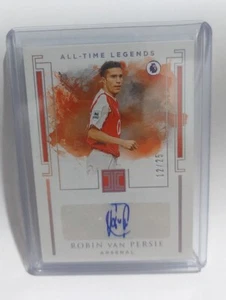 Impecable P/L Robin Van Persie All-Time Legends 2019-20 plateado automático #12/25 ARS - Imagen 1 de 3