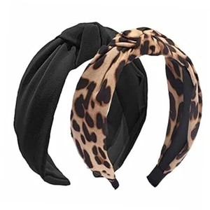 2PCS Headbands for Women, Bow Knotted Wide Headband, Yoga Hair Band Fashion - Picture 1 of 8