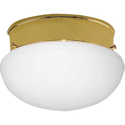 Progress Lighting P3408-10 1-60W Polished Brass Ceiling Fixture NEW - Image 1 of 3