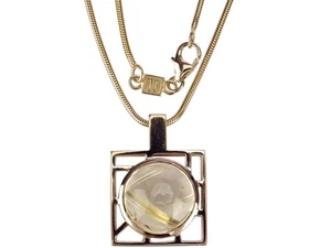 Jette Joop 18 K 750 Gelb Gold Rutilquarz Anhönger mit Kette Original 15,9 gr! - Bild 1 von 6