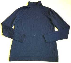 Damen Pullover - BROOKS BROTHERS - marine superfeine Merinowolle Rollkragen - S - Bild 1 von 4
