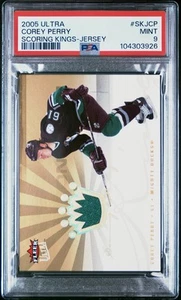 2005 Fleer Ultra #SK-CP Corey Perry RC Scoring Kings JERSEY PATCH PSA 9 LOW POP - Picture 1 of 3