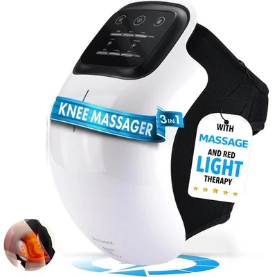FORTHiQ Knee Massager Smart with Heat, Red Light and Massage Therapy, 3-in-1 Cor