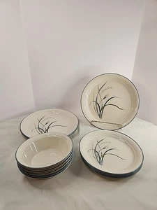 CORELLE COASTAL BREEZE 5 LUNCHEON PLATES 4 DINNER PLATES 5 BOWLS - 14 PIECES - Picture 1 of 7