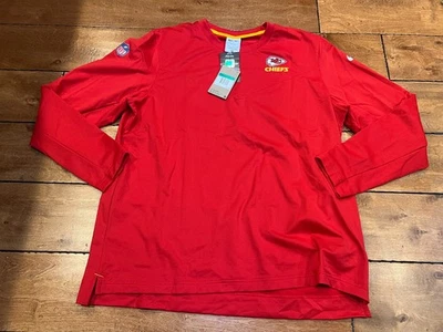 NIKE KANSAS CITY CHIEFS FOOTBALL ON FIELD DRI FIT LONG SLEEVE SHIRT XL NWT $75 - Image 1 of 4