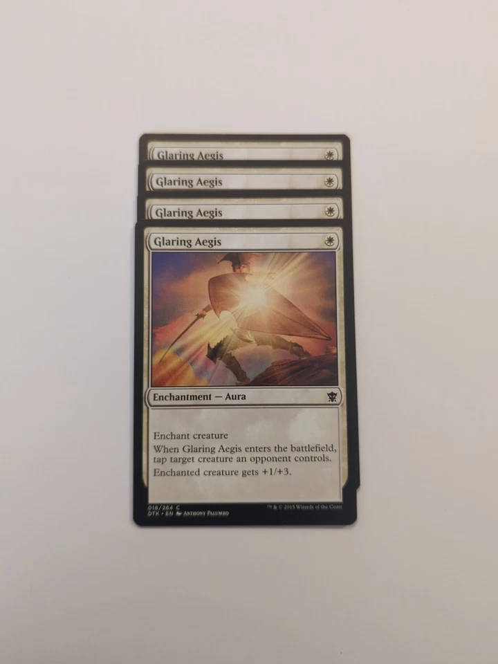 (4) Glaring Aegis *PLAYSET* Dragons of Tarkir Regular NM MTG - Image 1 of 1